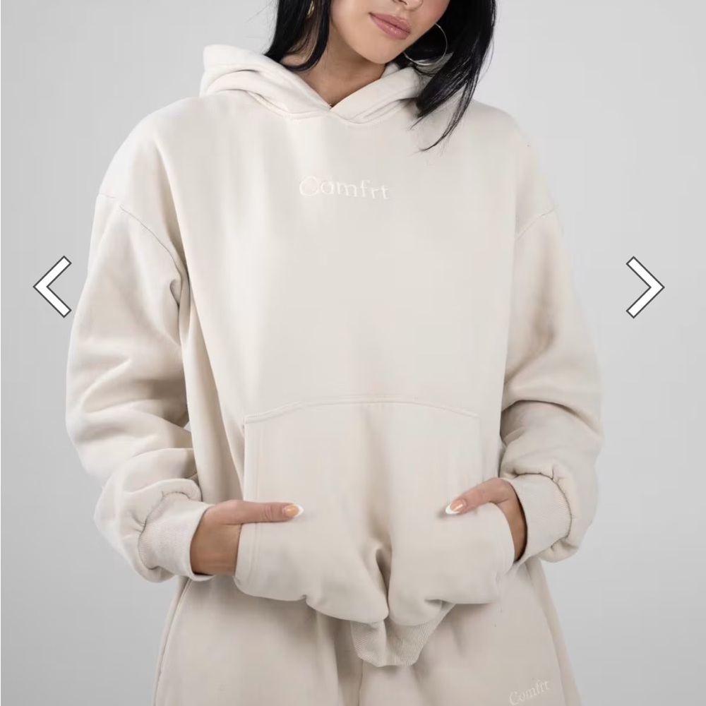 comfrt signature fit hoodie and sweatpants Bone Small Medium